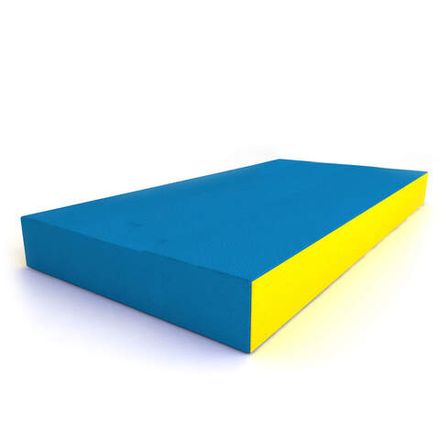Мягкий щит (мат) одинарный 0,5м (голубой/желтый)