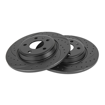 Диск тормозной GANZ задний перфорированный PRO-Line с покрытием (комплект - 2 шт) AUDI A4 / A5 / A6 / A7 / Q5 Арт.: GIJ06020S