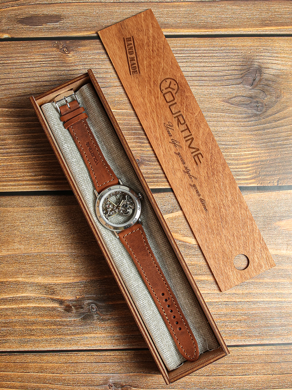 Часы скелетоны мужские механические Power Light YOURTIME