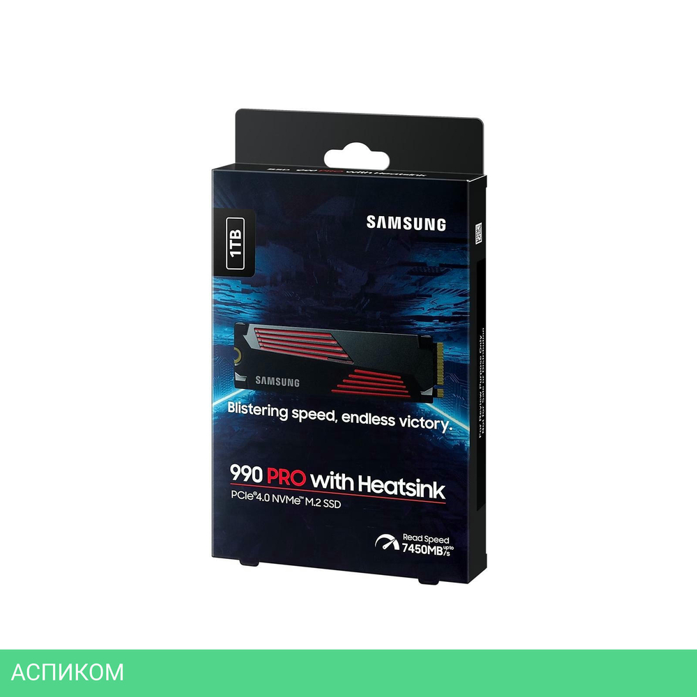 SSD диск Samsung 990 Pro 1TB Black (MZ-V9P1T0CW)