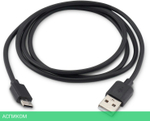 Кабель Buro BU-USB-AC-1M-3A черный