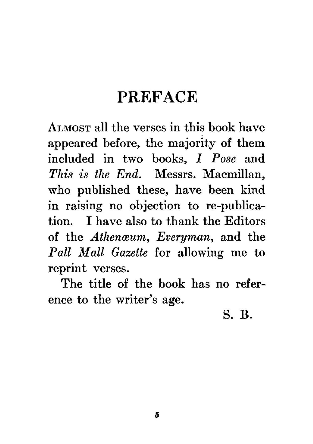 Twenty | Stella Benson