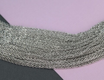 Цепь мелкая 1 мм Южная Корея(блеск)