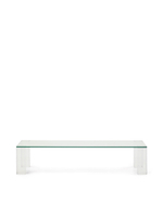 Журнальный столик Adularia из стекла прозрачного цвета 140 x 60