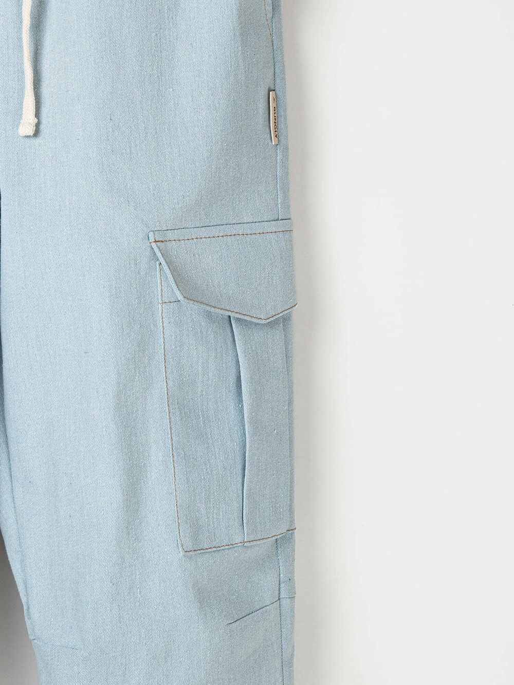 Джинсы карго "Серо-голубой" 7+