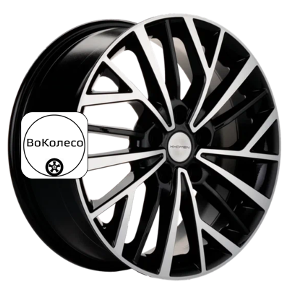 7x17/5x114,3 ET45 D66,1 KHW1717 (Teana/X-trail) Black-FP Khomen Wheels