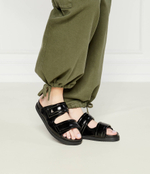 Кожаные шлепанцы Patrizia Pepe - черный(8X0001 L057)