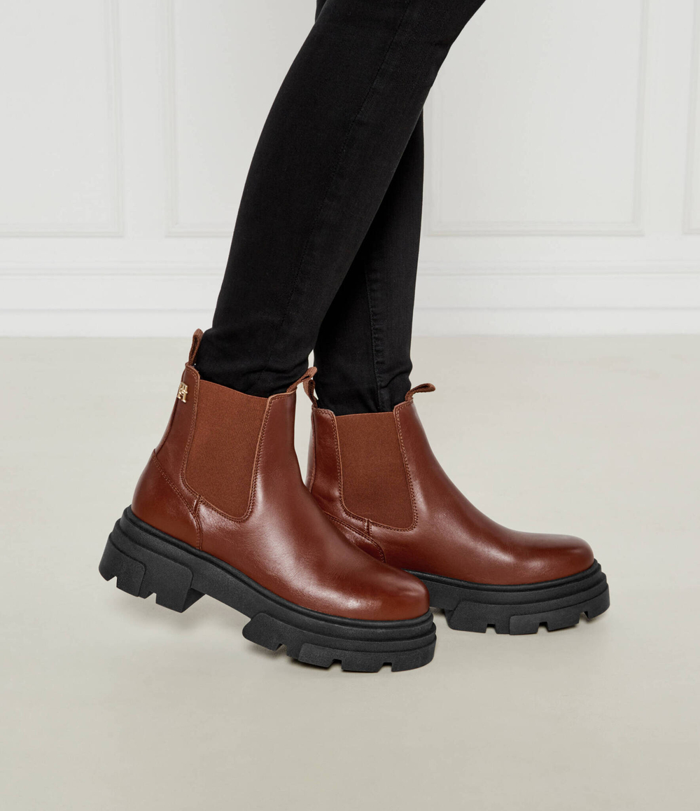 Кожаные челси CHELSEA Tommy Hilfiger - коричневый(FW0FW08089)