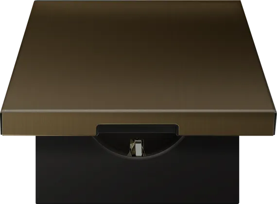 Donel R98 METAL латунь накладка для розетки Schuko с с крышкой, 16A 250 В~, серия DA