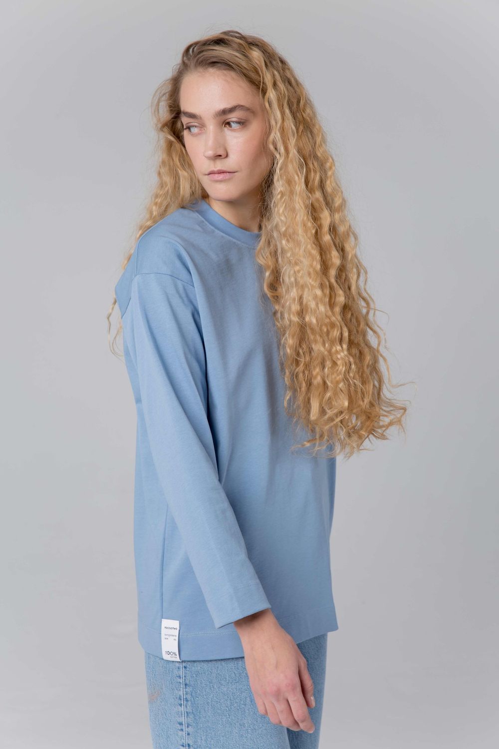 Лонгслив Toccotwo Женский Голубой