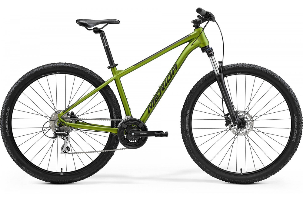 Велосипед '22 Merida Big.Nine 20-3x Рама:L(18.5") MattFallGreen/Black