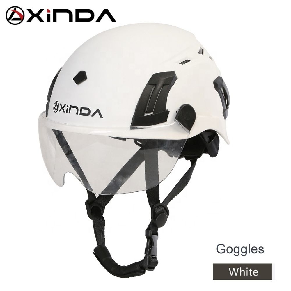 Каска альпинистская Xinda с визором H-9669