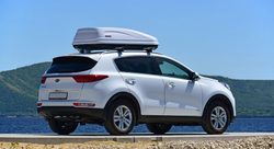 Автобокс PT Group  ACTIVE M (450 л) 187х88х44 белый с двусторонним открыванием