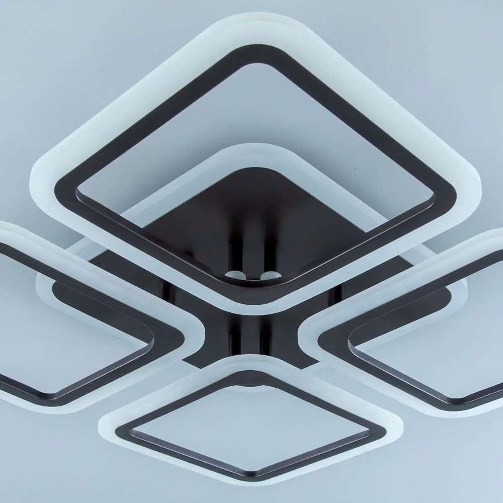 Citilux Марсель Смарт CL232A145E RGB Умная люстра Чёрная