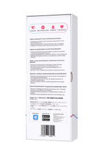 Сиреневый двусторонний вибромассажер Hyphy с клиторальным стимулятором - 21,6 см. (Цвет: сиреневый)