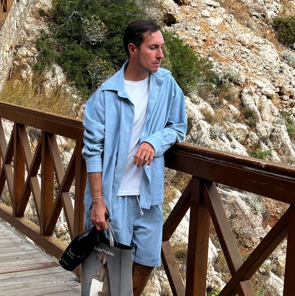 Шорты #4 Длинные Голубые - фото 7