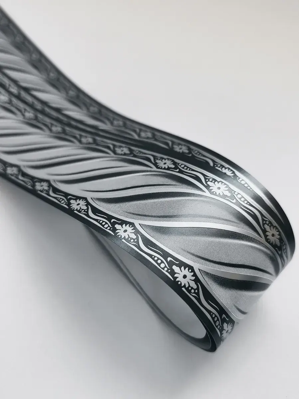 Бордюр для обоев бумажный 4 см окантовка лента цвет черный