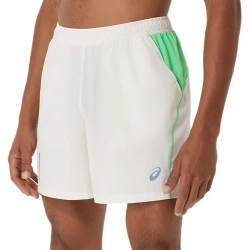 Мужские теннисные шорты Asics Padel Court 7in - cream/vital green