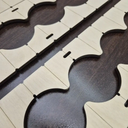 Кондуктор - Шаблон для сверления подрозетников 68 мм - 5 шт от 1 до 5 отверстий толщина 6мм фанера