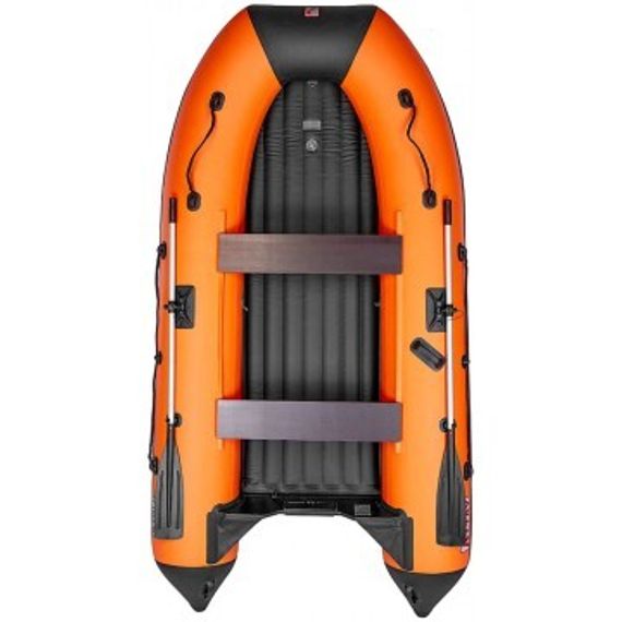 Лодка Тонар Алтай А320 (надувное дно) оранжевый/черный