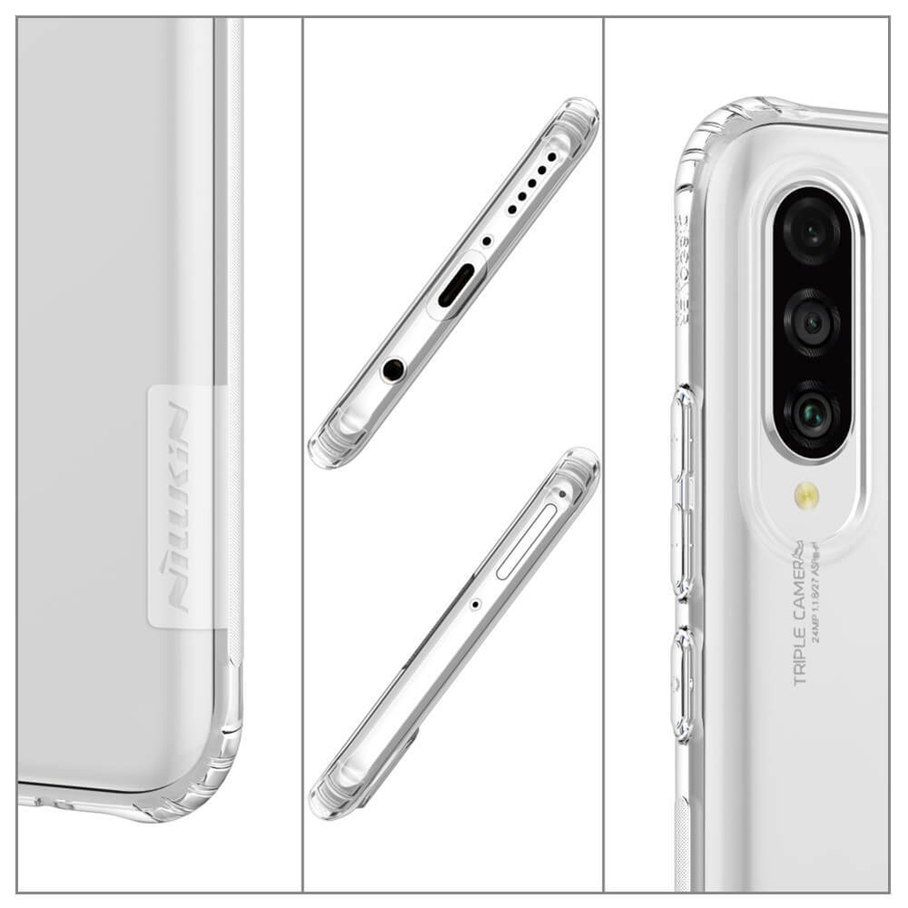 Прозрачный силиконовый чехол Nillkin Nature для Huawei P30 lite / Honor 20s / Honor 20 Lite / Nova 4e