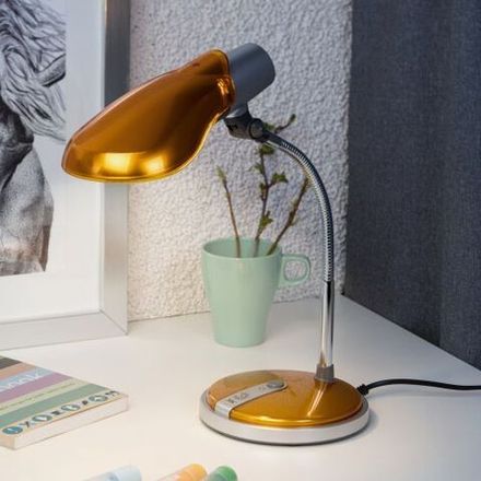 Светильник NE-301-E27-15W-OR настол. оранж. ЭРА C0044899