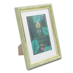 Фоторамка пластик 15х21 см Эрмитаж майско-зеленый с золотом