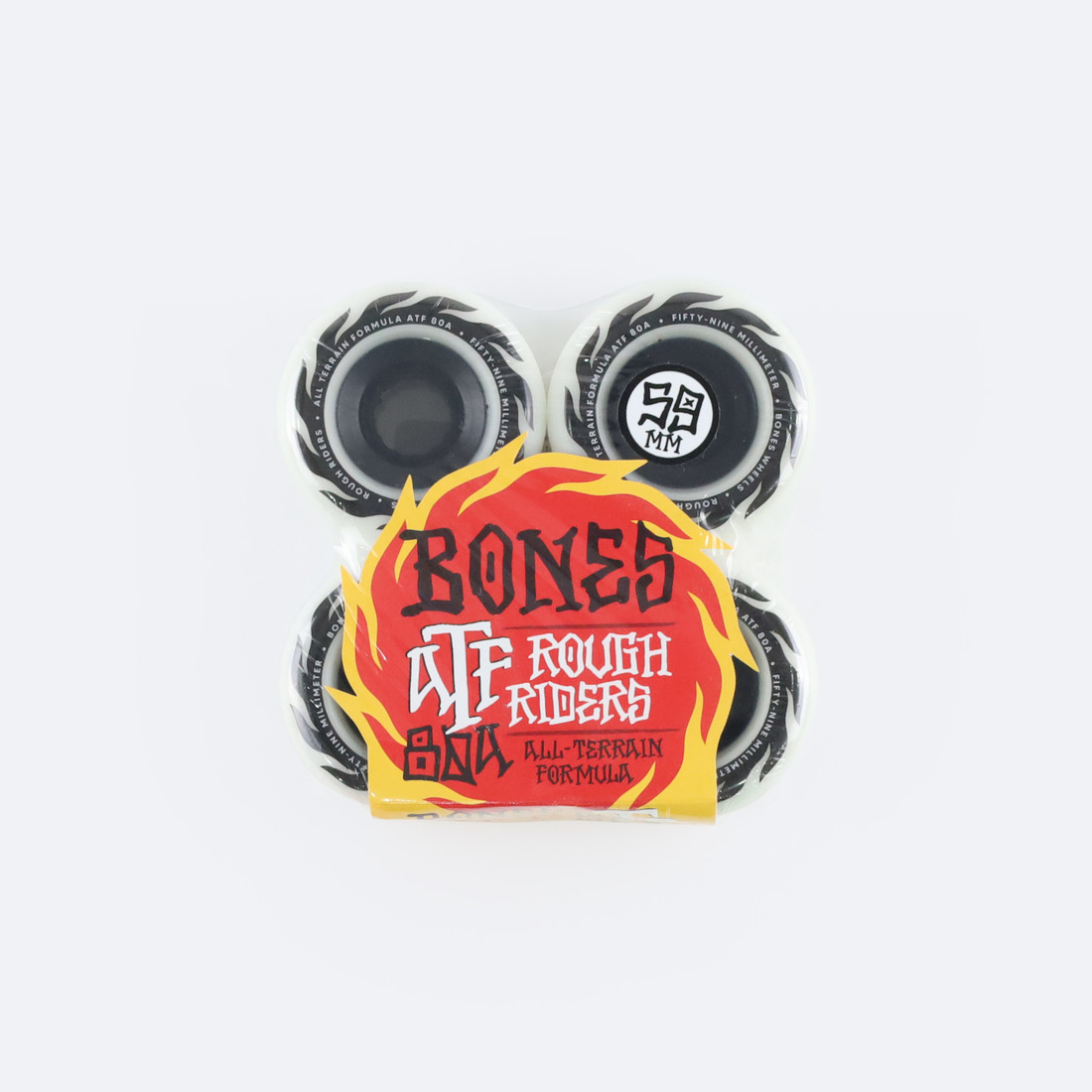 Купить Колеса Bones Terrain Formula Rough Riders (white) 80A