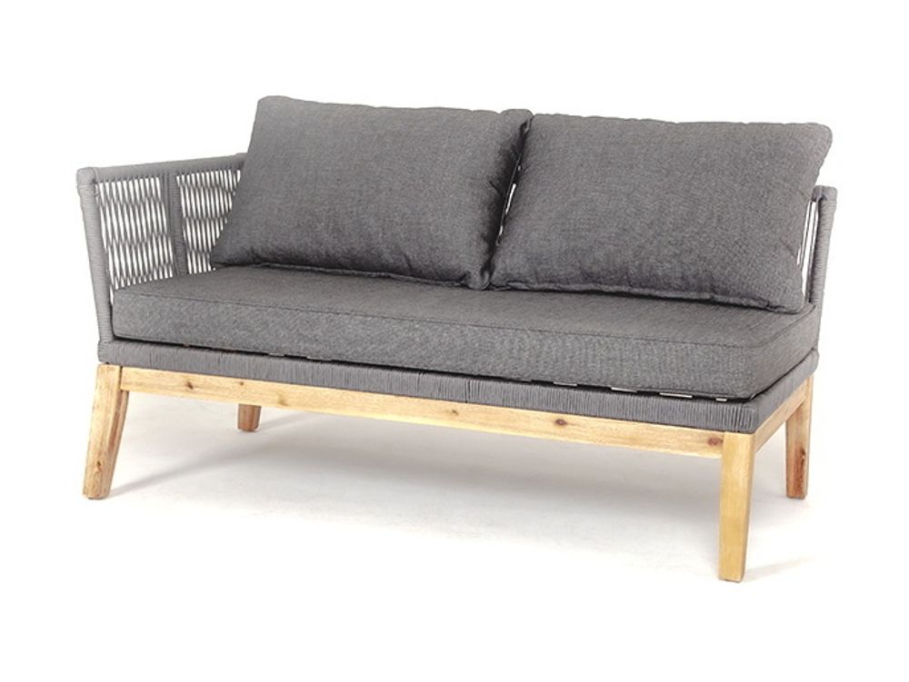 "Барселона" модуль диванный плетеный из роупа боковой правый