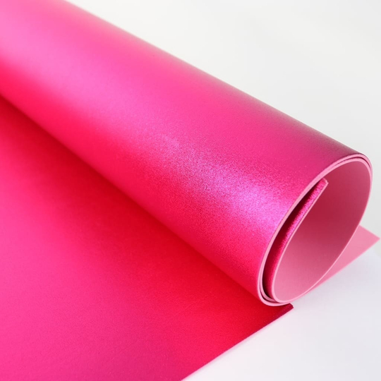 Фоамиран металлизированный 2 мм 60х70 см (Фуксия)