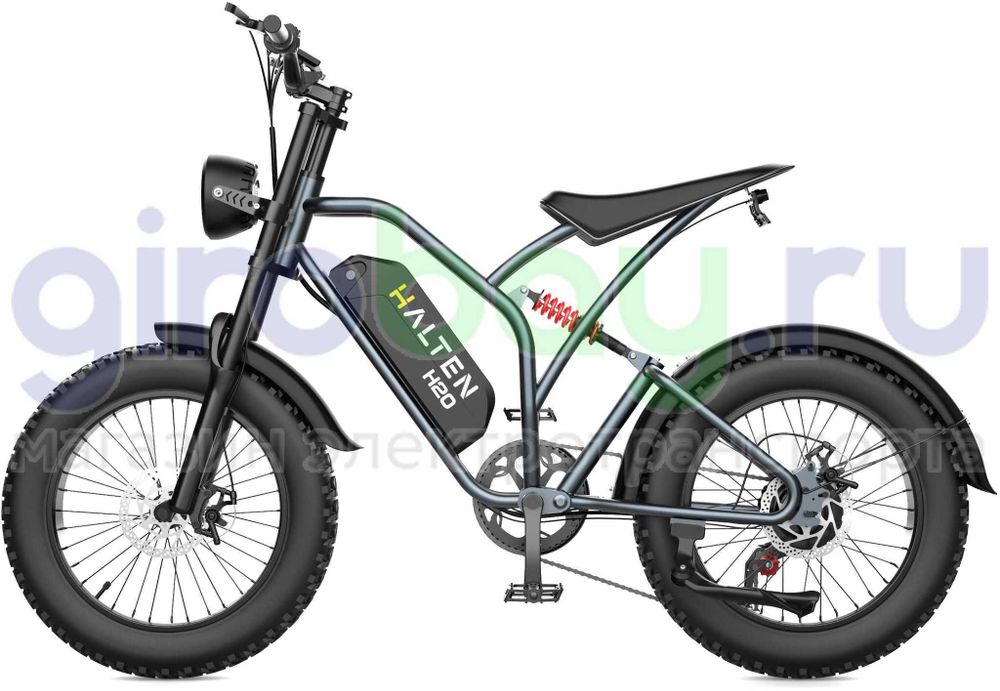 Электровелосипед HALTEN H20 (48V/20Ah) гидравлический тормоз Электровелосипед HALTEN H20 (48V/20Ah) гидравлический тормоз фото №6