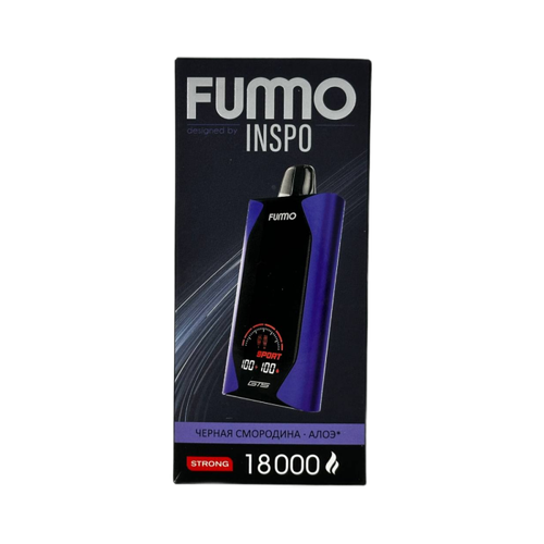 Одноразовая электронная сигарета Fummo GTS 18000 - Черная Смородина Алоэ (18000 затяжек)