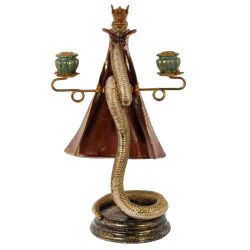 GAEM Подсвечник "Змея", D свечи 2,5 см, L28 W20 H49 см