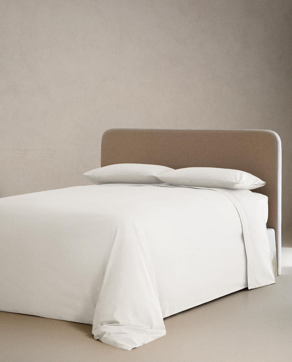 Zara Home - Простыня из ситца (300 нитей), белый, 290x280 см