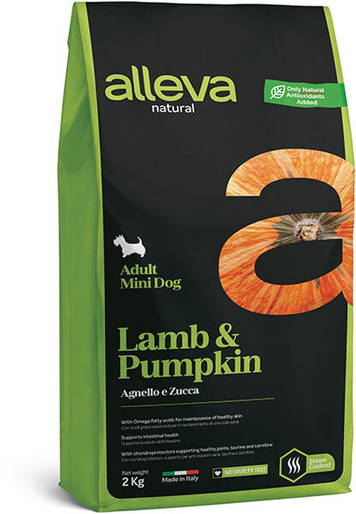 Alleva Natural Lamb &amp; Pumpkin Mini, сухой (2 кг)