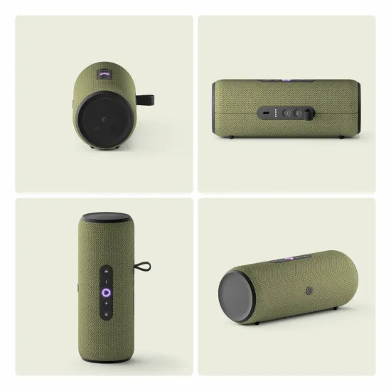 Умная колонка Яндекс Станция Стрит, с голосовым помощником Алиса, зеленая