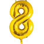 Фольгированные цифры в золотом цвете 66 см / 102 см