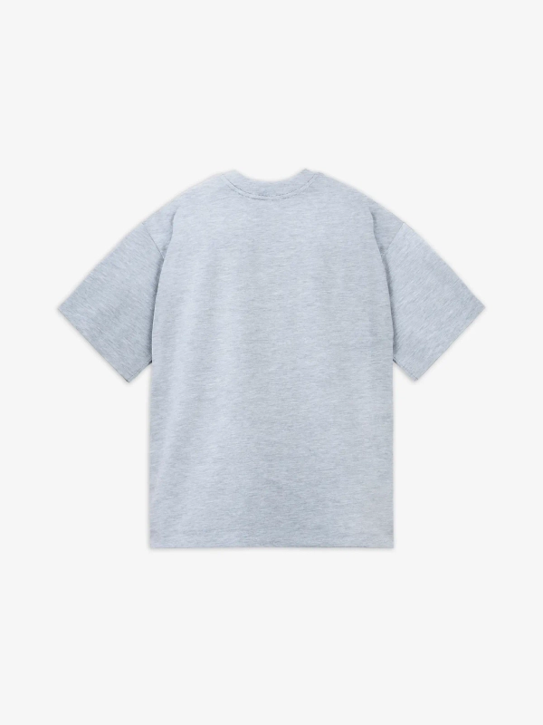 Футболка оверсайз (cерый меланж) 190 г