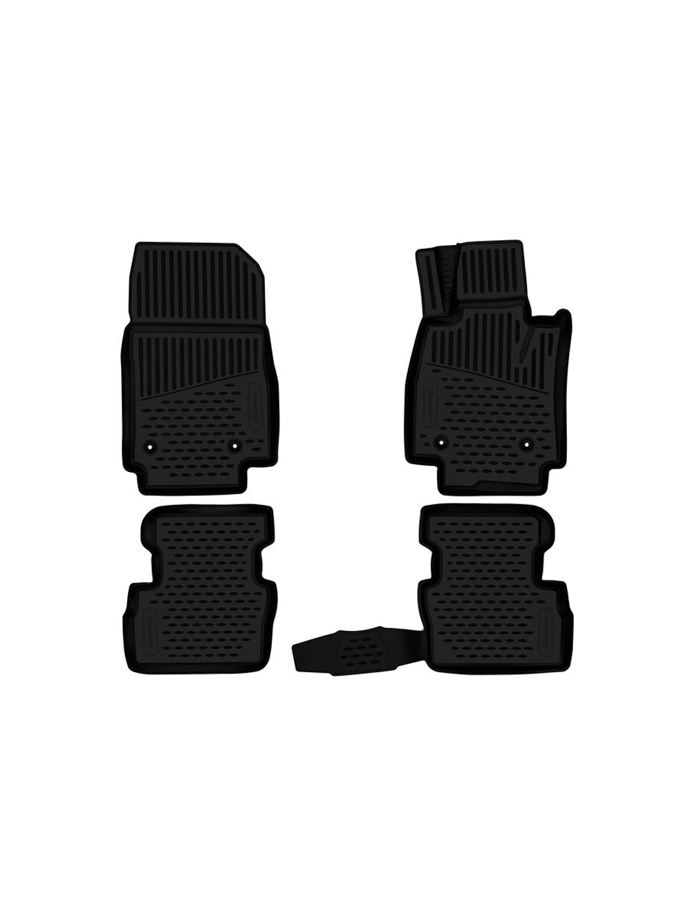 Коврики в салон для MAZDA 2, 2014 - правый руль, Хб, 4шт. (полиуретан) ELEMENT3DA0N019210K