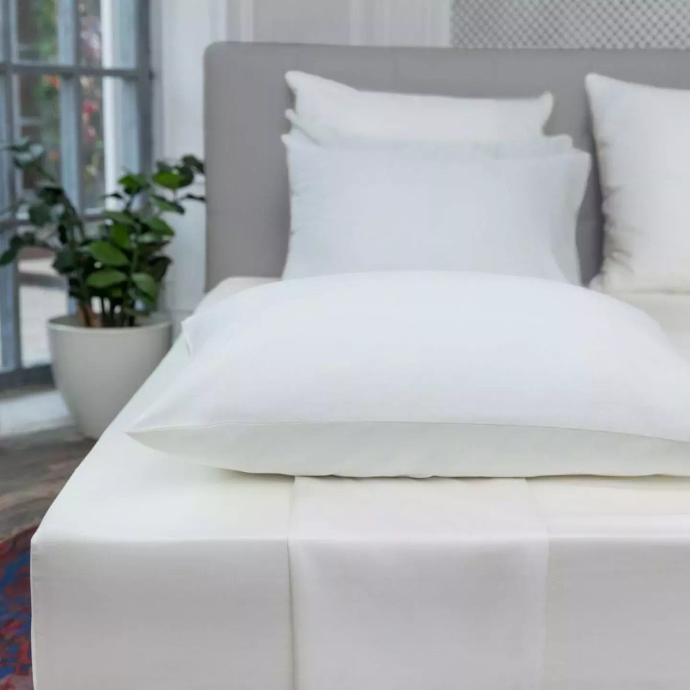 Простыня на резинке 160x200x35 Mollen жемчужно-белая