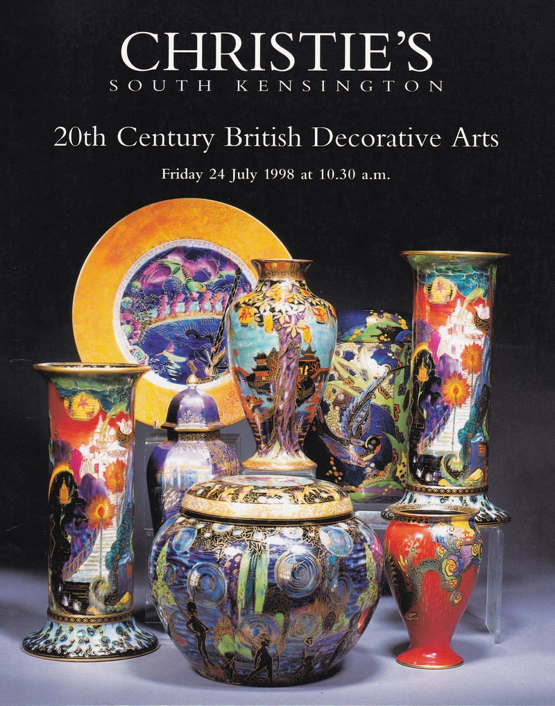 Каталог аукциона Christie's, Лондон, Британское декоративно-прикладное искусство ХХ века от 24 июля 1998 года