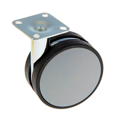 Ролик мебельный 301 без стопора d-82 мм 301В серый\80