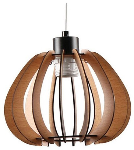 Подвесной светильник Imex MD.9012 MD.9012-1-P-BK+WOOD