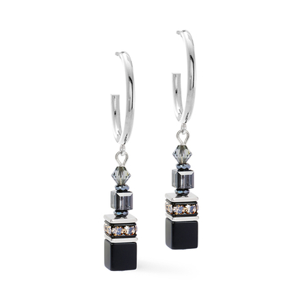Серьги Coeur de Lion Black-Silver 3021/21-1317