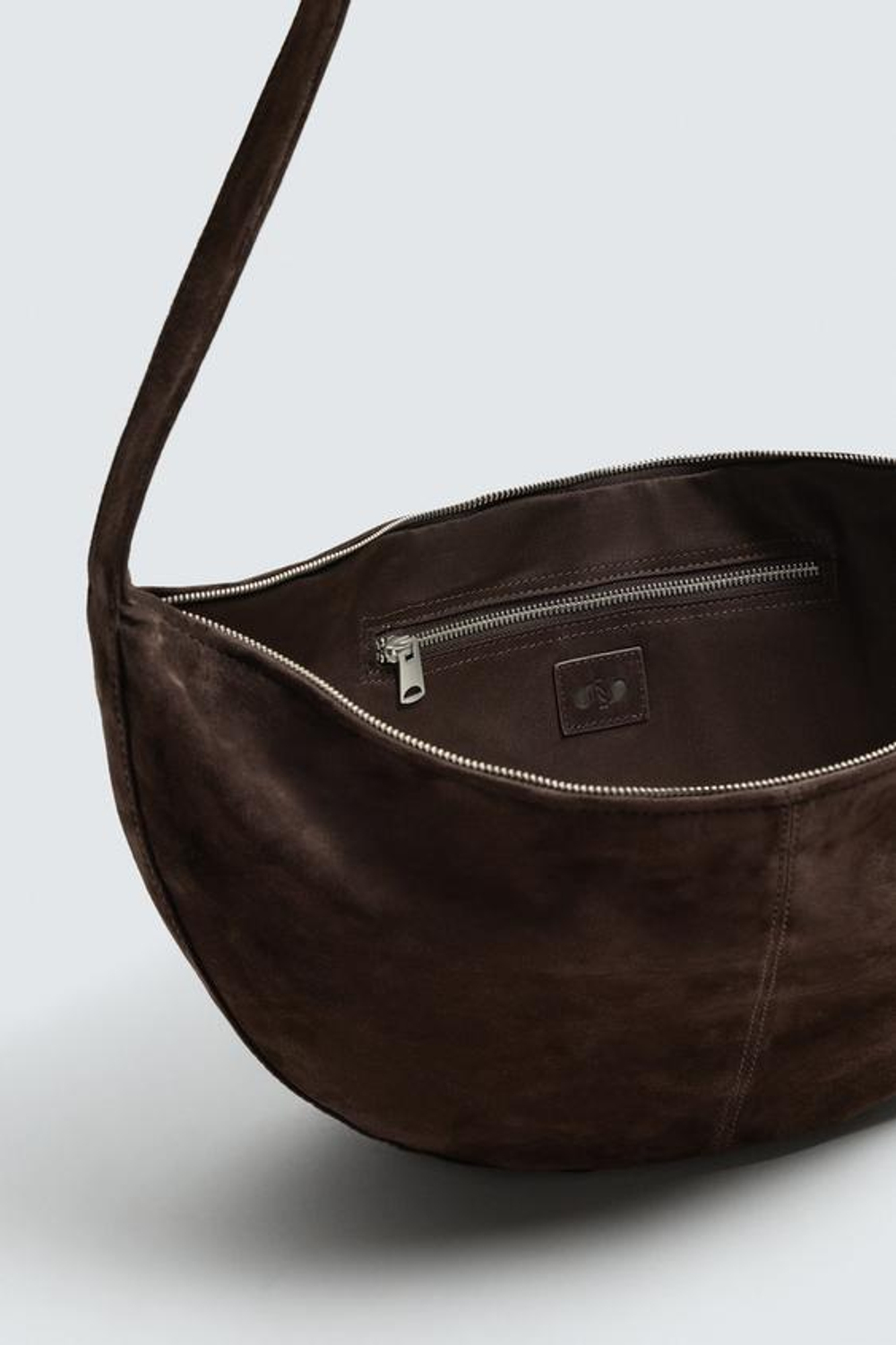 ZARA КОЖАНАЯ СУМКА, КОРИЧНЕВЫЙ