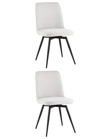 Стул Flatt вращающийся серый 2 шт.