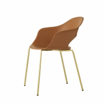 Кресло пластиковое Scab Design Lady B, золотой, терракотовый