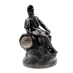 Чугунный подчасник «Пушкин» с механическими часами. Касли, 1962 г.