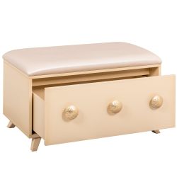 Банкетка Heri 1 Айвори Мраморное золото