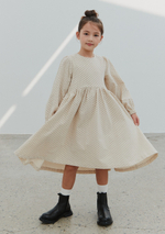 Платье бархатное в горох